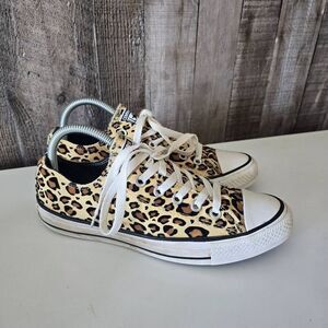Converse Chuck Taylor All Star Low Top Cheetah Print Sneakers W9 M7